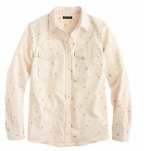 J.Crew button down star pattern shirt